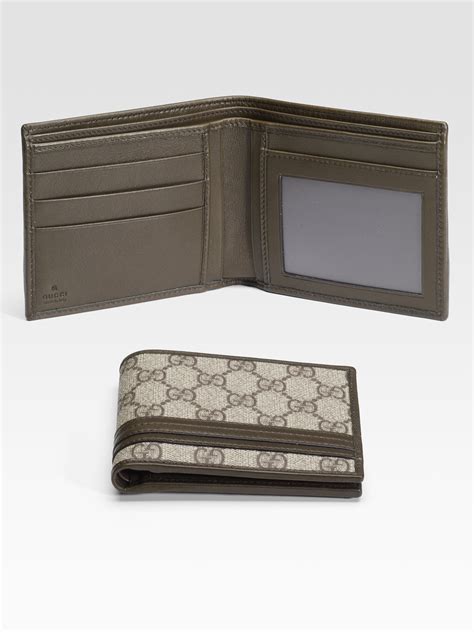 mens gucci wallet saks|gucci card wallet men's.